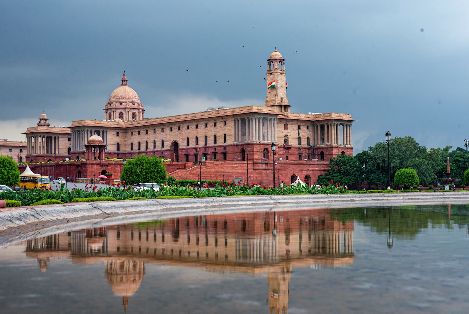 Government secretariat building in New Delhi